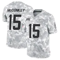 Youth Ladd McConkey Los Angeles Chargers 2024 Salute to Service Jersey - Arctic Camo Limited