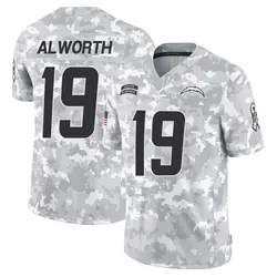 Youth Lance Alworth Los Angeles Chargers 2024 Salute to Service Jersey - Arctic Camo Limited