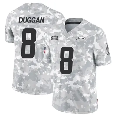 Youth Max Duggan Los Angeles Chargers 2024 Salute to Service Jersey - Arctic Camo Limited