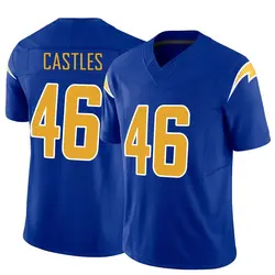 Youth McCallan Castles Los Angeles Chargers Vapor F.U.S.E. Jersey - Royal Limited