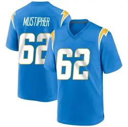 Youth Sam Mustipher Los Angeles Chargers Powder Alternate Jersey - Blue Game