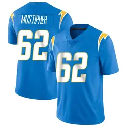 Youth Sam Mustipher Los Angeles Chargers Powder Vapor Untouchable Alternate Jersey - Blue Limited