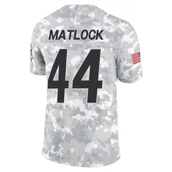 Youth Scott Matlock Los Angeles Chargers 2024 Salute to Service Jersey - Arctic Camo Limited