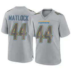 Youth Scott Matlock Los Angeles Chargers Atmosphere Fashion Jersey - Gray Game