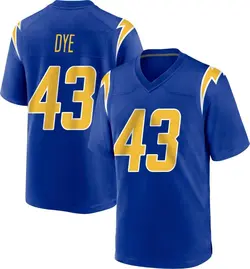 Youth Troy Dye Los Angeles Chargers 2nd Alternate Jersey - Royal Game