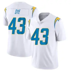 Youth Troy Dye Los Angeles Chargers Vapor Untouchable Jersey - White Limited