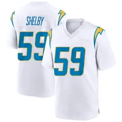 Youth Ty Shelby Los Angeles Chargers Jersey - White Game