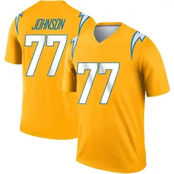 Youth Zion Johnson Los Angeles Chargers Inverted Jersey - Gold Legend